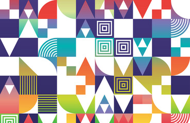 Abstract geometric colorful dynamic pattern modern background