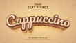 Cappuccino 3d Style Editable Text Effects