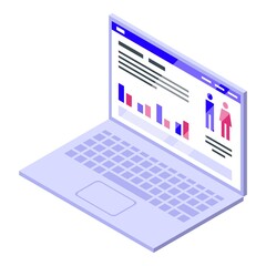 Poster - Market targeting icon. Isometric of Market targeting vector icon for web design isolated on white background
