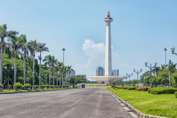 Sticker - National Monument in Jakarta city