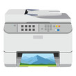 Realistic printer. Vector illustration. Print photo paper