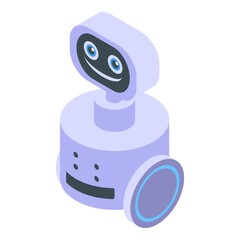 Wall Mural - Robot assistant icon. Isometric of Robot assistant vector icon for web design isolated on white background