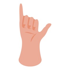 Poster - Finger gesture icon. Isometric of Finger gesture vector icon for web design isolated on white background