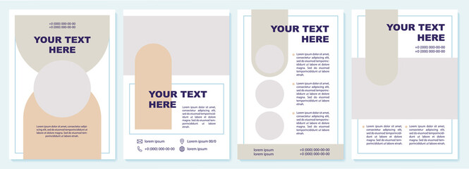 Marketing strategy brochure template. Flyer, booklet, leaflet print, cover design with copy space. Your text here. Vector layouts for magazines, annual reports, advertising posters