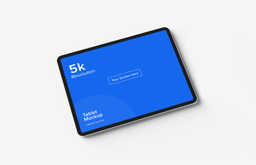 Wall Mural - tablet mockup | fully editable file, replaceable screen, separated shadow and background