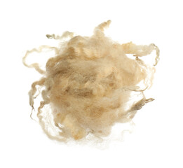 Wall Mural - Heap of soft wool isolated on white