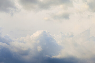 Wall Mural - Rainy clouds in moody sky in rainy day