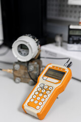 Digital Dial Test Indicator on the stand for accurate measurement in a Metrology lab. tools to verify the calibration and performance of the metrology laboratory.