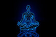 © Spectral/Westend61 - 3D illustration of person channelling fire energy in classic meditation asana