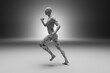 © Spectral/Westend61 - 3D illustration of sporty runner made out of concrete
