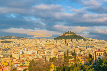 Wall Mural - Atenas Aerial View Cityscape