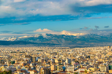 Wall Mural - Atenas Aerial View Cityscape