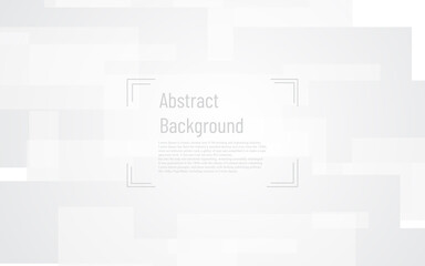 Wall Mural - multiple minimal square flat overlap graphic with white and grey background