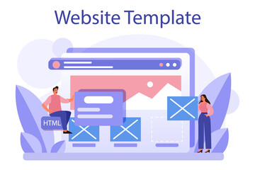 Website prototyping. Web page modeling, interface development