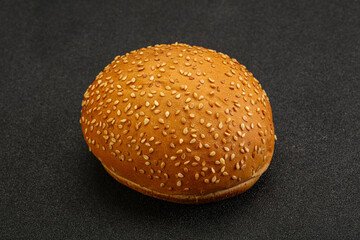 Burger bun with sesame seeds