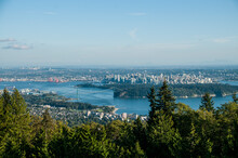 A View Of North Vancouver, Lion's Gate Bridge, Stanley Park, Vancouver Downtown, Canada