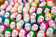 © Tandem Stock - A strange amalgamation of finger like puppets with white painted faces, and colorful hair and cheeks.