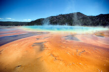Prismatic Hot Springs Is The World's Third Largest Hot Spring, Yellowstone National Park, Wyoming.