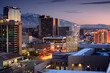 © Tandem Stock - View of downtown Salt Lake City, UT with Wasatch Mountains.
