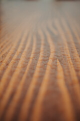 Poster - Closeup shot of a wooden surface covered in water drops