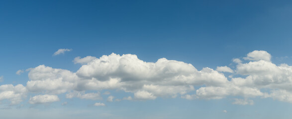 Wall Mural - Panoramic beautiful sky with white clouds