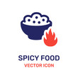 Spicy food icon vector illustration
