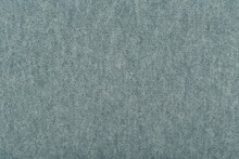 Blue Flocky Fabric Close Up. Warm, Cozy Material Background With Space For Text. Concept Of Template