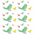 Seamless bird pattern for ornament and print. Pastel color bird vector background ready to use for cloth, fabric printing, and kids shirt.