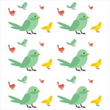 Fototapeta Pokój dzieciecy - Seamless bird pattern for ornament and print. Pastel color bird vector background ready to use for cloth, fabric printing, and kids shirt.