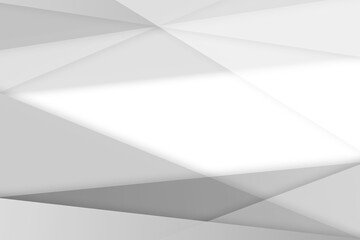 Aufkleber - Abstract white and grey on light silver background pattern modern design.