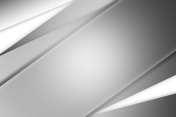 Aufkleber - Abstract white and grey on light silver background pattern modern design.