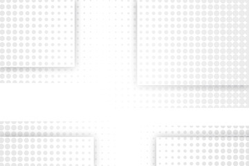 Poster - halftone wave white and grey abstract background  use for illustration business design and technology