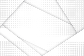 Poster - halftone wave white and grey abstract background  use for illustration business design and technology