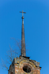 ancient stone Orthodox bell tower