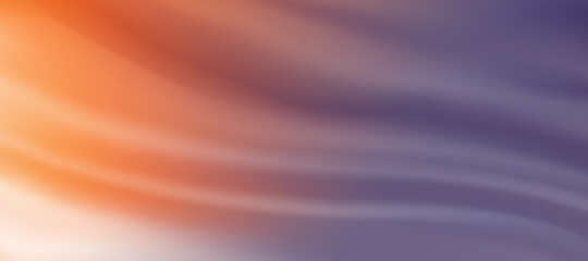 Poster - Web header background design with liquid orange and grey paint flow. Abstract fluid drapery.
