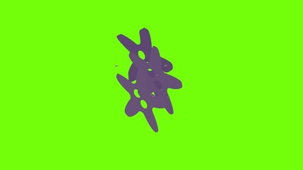 Poster - star button shirt icon animation cartoon object on green screen background