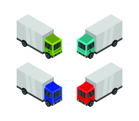 Wall Mural - Isometric truck