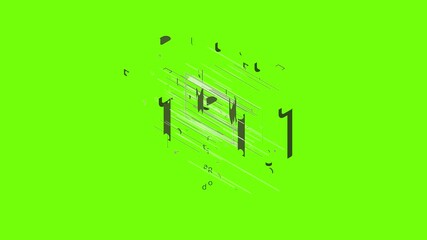 Poster - Radiator car icon animation cartoon object on green screen background