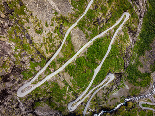 Sticker - Trollstigen mountain road in Norway