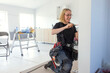 © Johnér - Female electrician renovating house