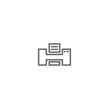 Printer Icon Illustration Design Template