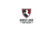 horse logo in white background