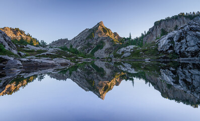 Sticker - reflection in the lake