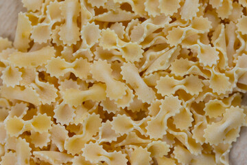 Farfalle Pasta Shapes detail ,