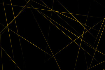 Abstract black with gold lines, triangles background modern design. Vector illustration EPS 10.