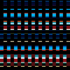 Poster - Bright seamless abstract pattern in retro style.