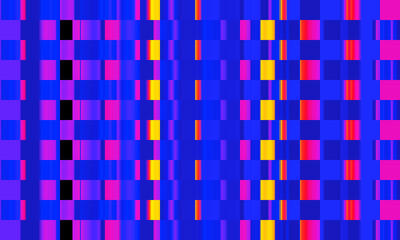 Poster - Bright seamless abstract pattern in retro style.