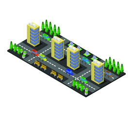 Poster - Isometric city