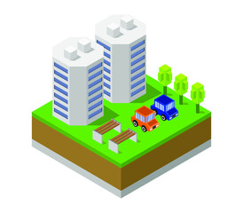 Poster - Isometric city