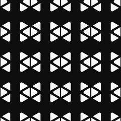 Poster - White shapes pattern. Vector seamless and simple ornament.